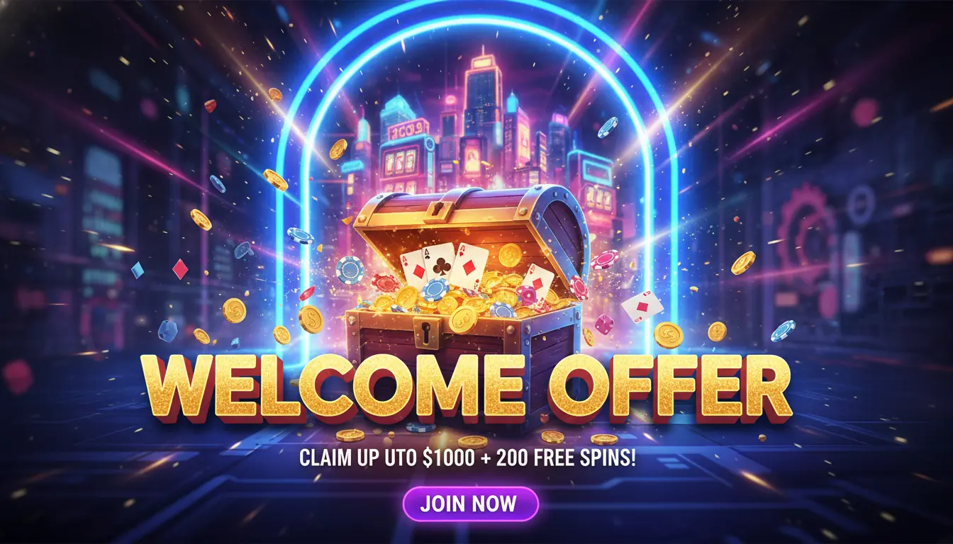 Velkomsttilbud hos Vegaz casino