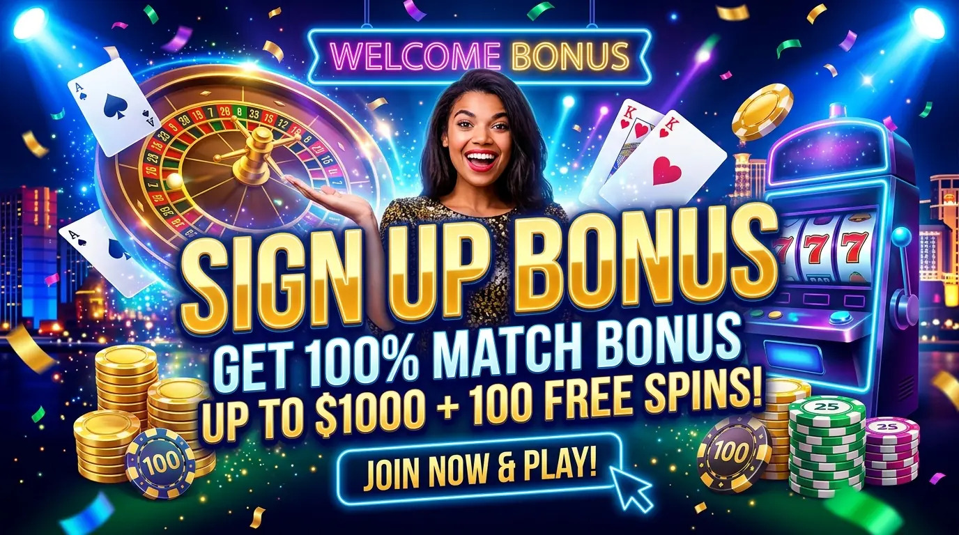Bonus ved registrering Vegaz casino